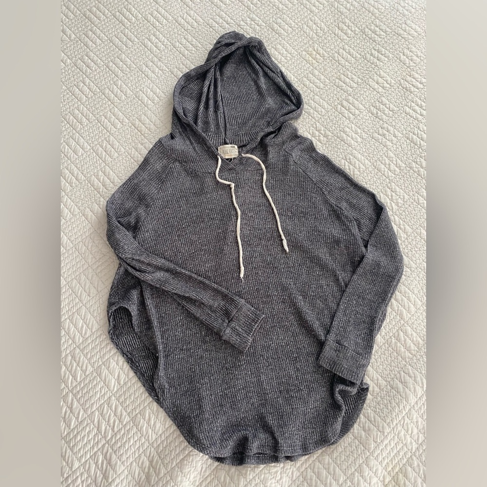 Pacsun LA Hearts Charcoal Knit Hoodie